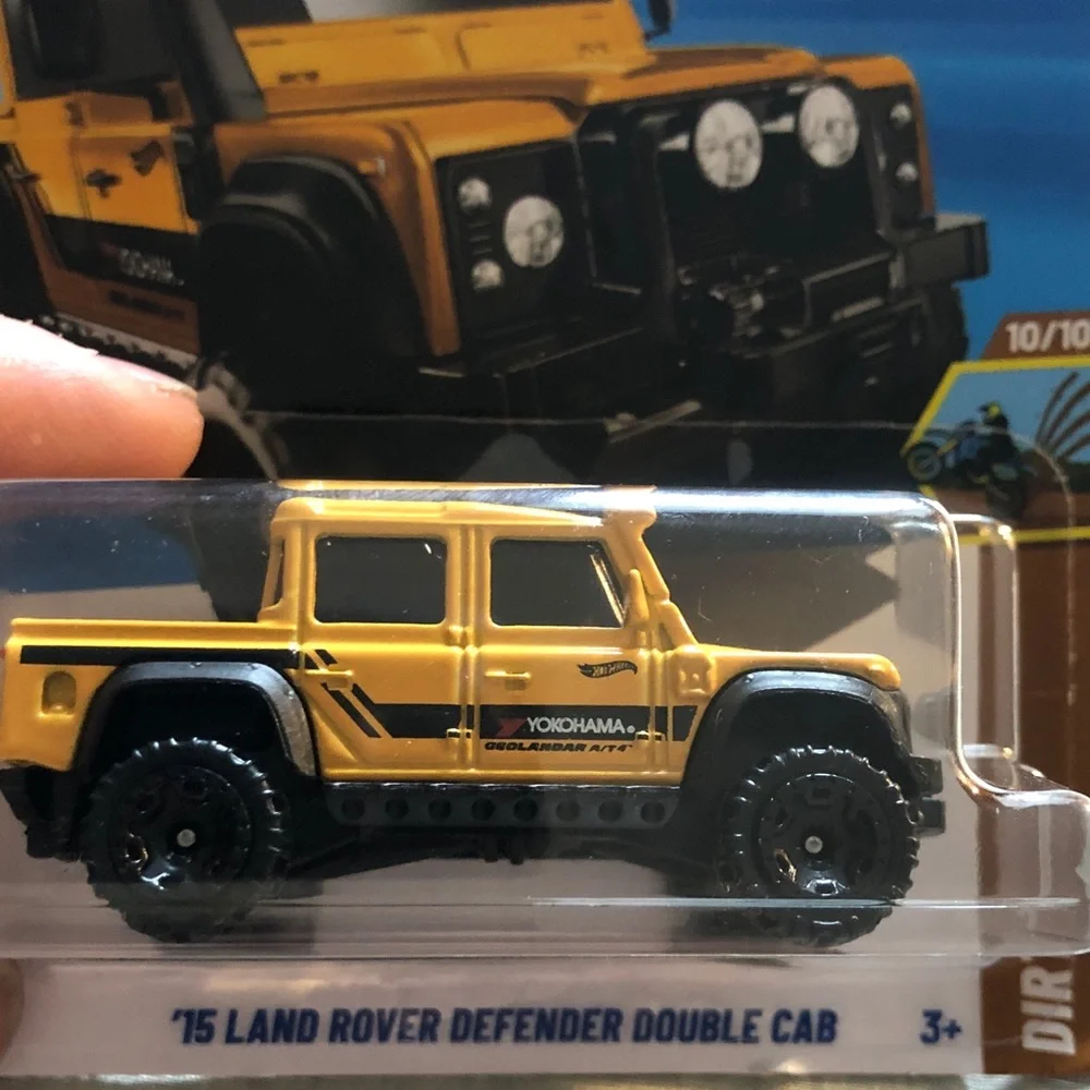 Mattel Hot Wheels Yellow Land Rover Defender Toy